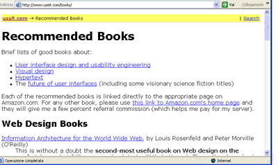 Seconda slide di Useit.com - immagine presa da una pagina del sito di Jakob Nielsen